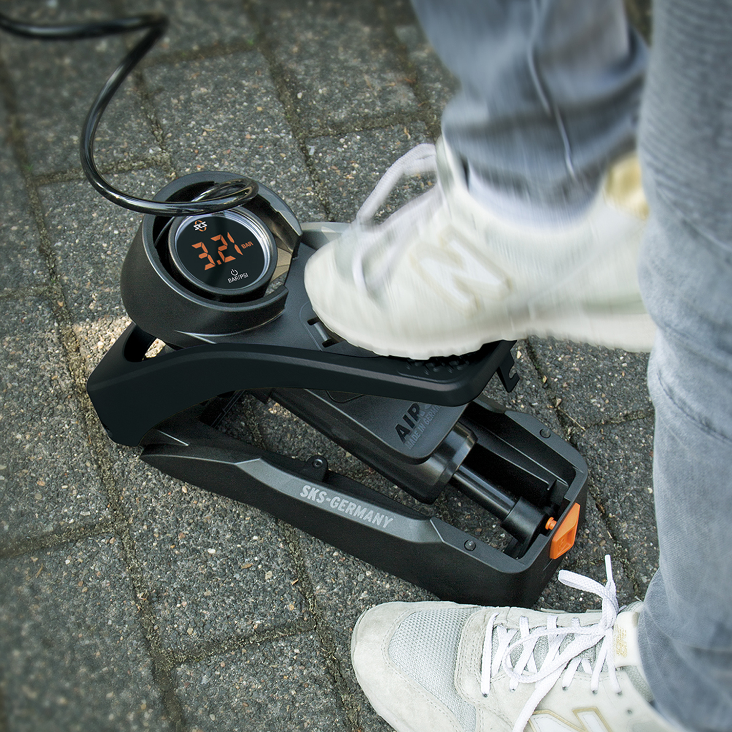 SKS Airstep Digi - Tretpumpe mit Digitalmanometer – Bild 8