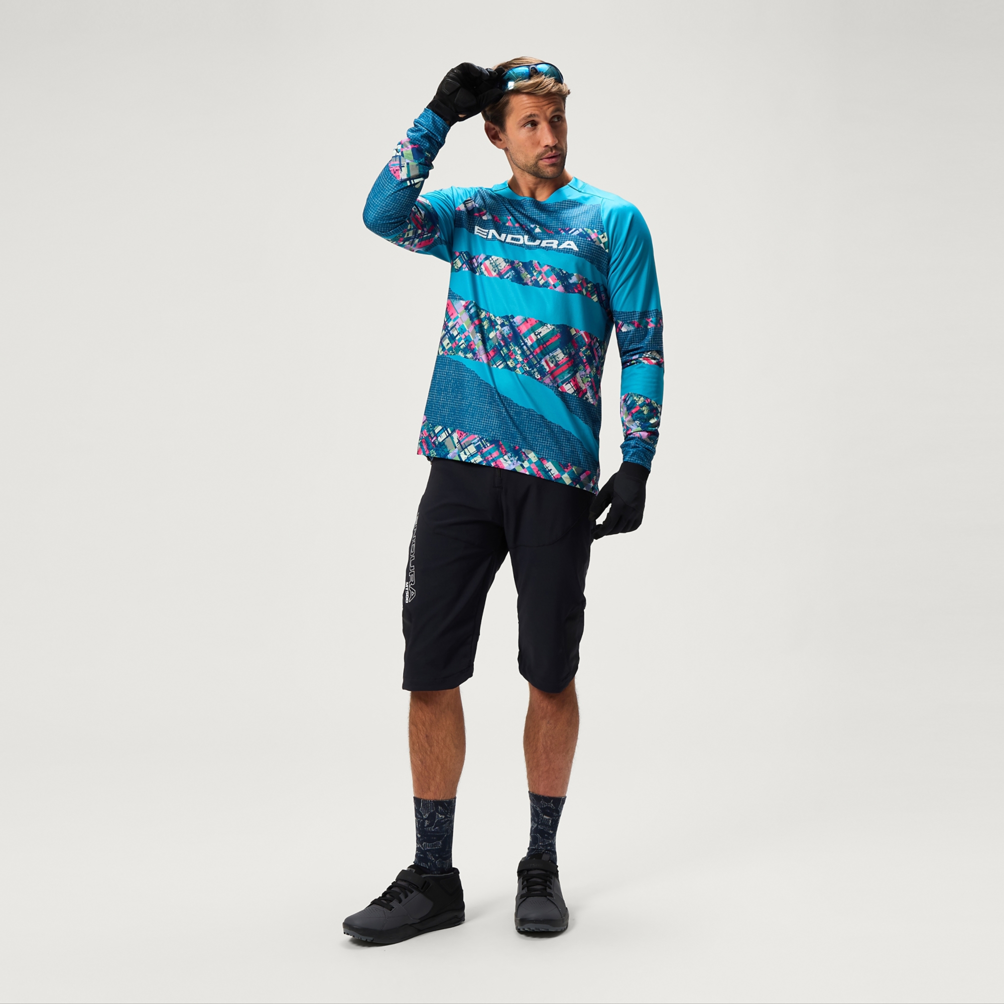 Endura Patchwork LTD Printed L/S Tee - M – Bild 3