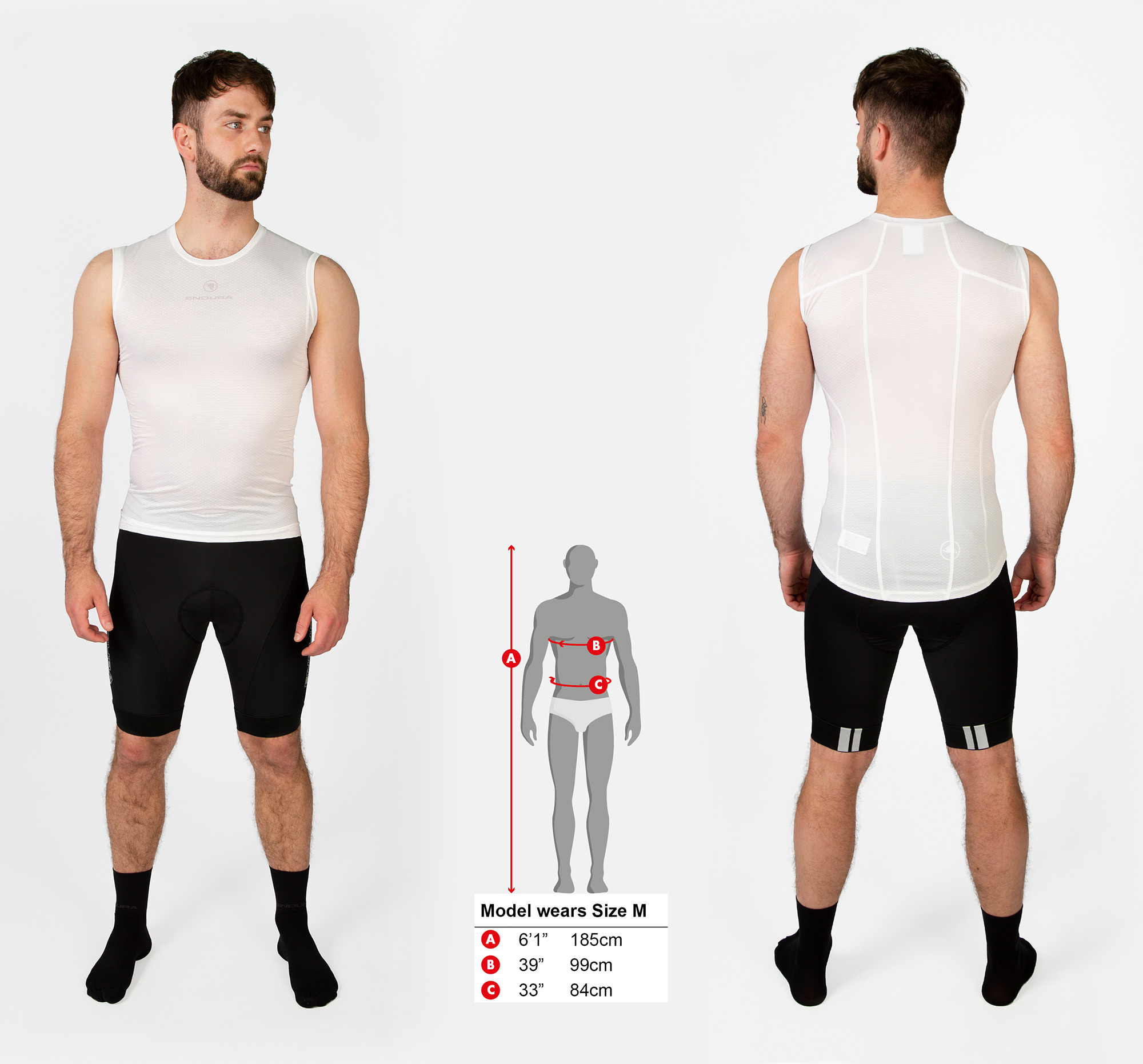 Endura Translite Ärmelloses Baselayer Weiß - L – Bild 3